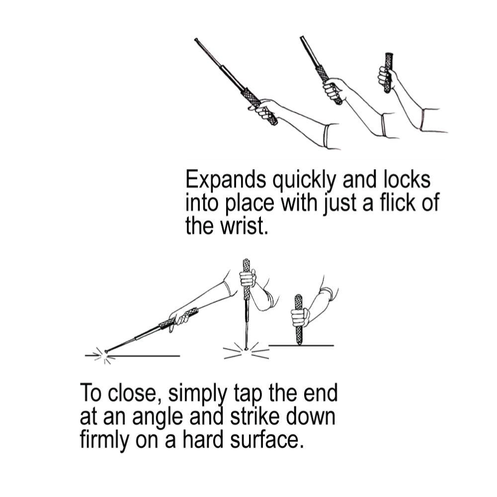 26" Expandable Steel Baton - Cutting Edge Products Inc